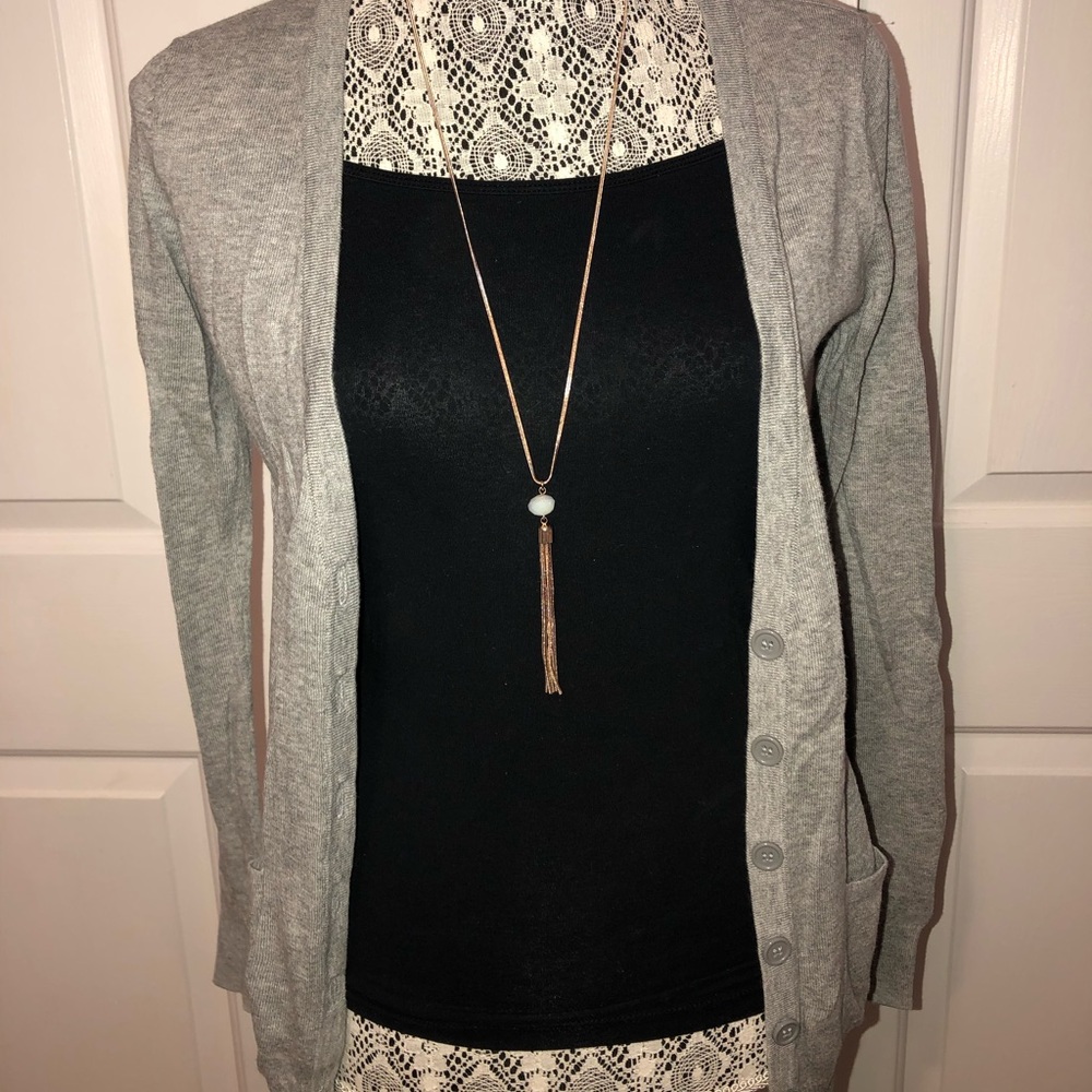 Gray Forever 21 Cardigan Small